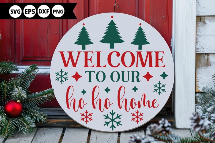 Christmas Welcome Sign Svg Image 24