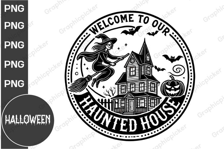 Farmhouse Halloween Round Sign SVG, Halloween SVG Bundle