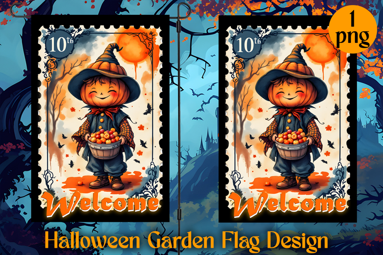Garden Flag Sublimation designs | Halloween Sublimation