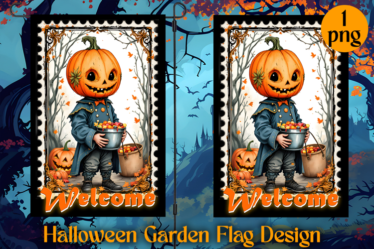 Garden Flag Sublimation designs | Halloween Sublimation