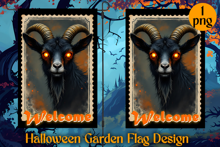 Garden Flag Sublimation designs | Halloween Sublimation