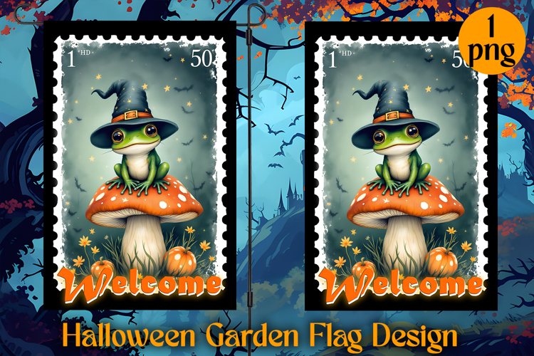 Garden Flag Sublimation designs | Halloween Sublimation