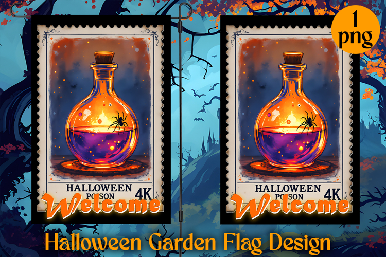 Garden Flag Sublimation designs | Halloween Sublimation