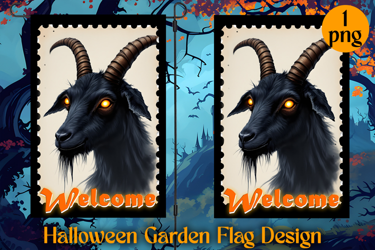 Garden Flag Sublimation designs | Halloween Sublimation