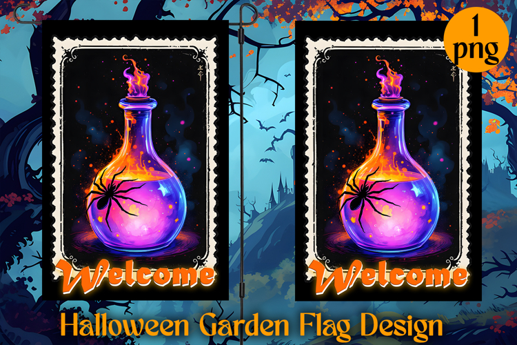 Garden Flag Sublimation designs | Halloween Sublimation