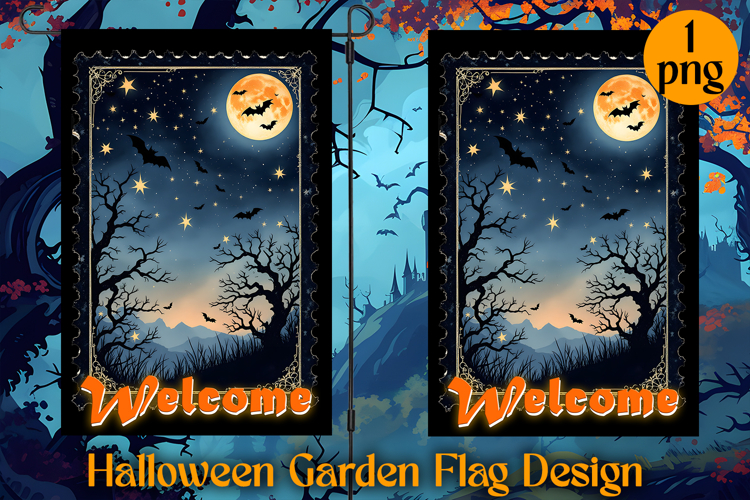 Garden Flag Sublimation designs | Halloween Sublimation