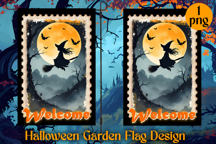 Garden Flag Sublimation designs | Halloween Sublimation
