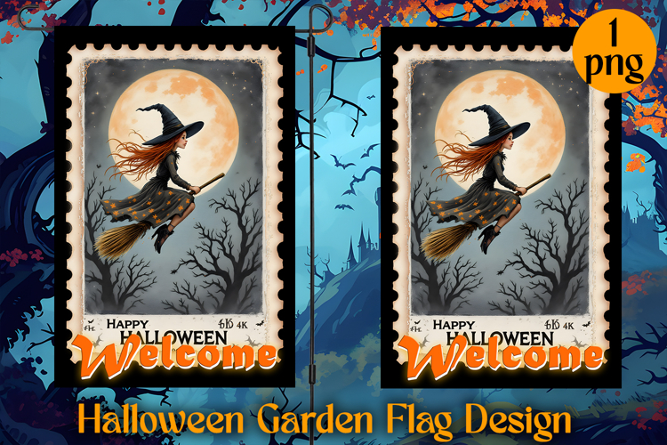 Garden Flag Sublimation designs | Halloween Sublimation