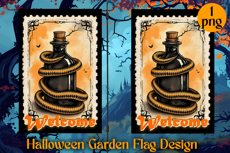 Garden Flag Sublimation designs | Halloween Sublimation