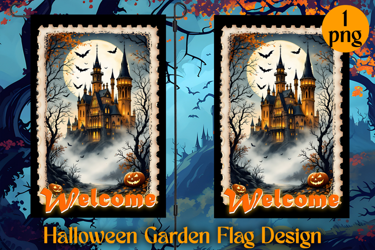 Garden Flag Sublimation designs | Halloween Sublimation