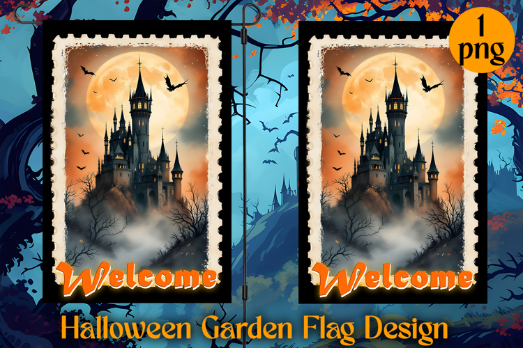 Garden Flag Sublimation designs | Halloween Sublimation