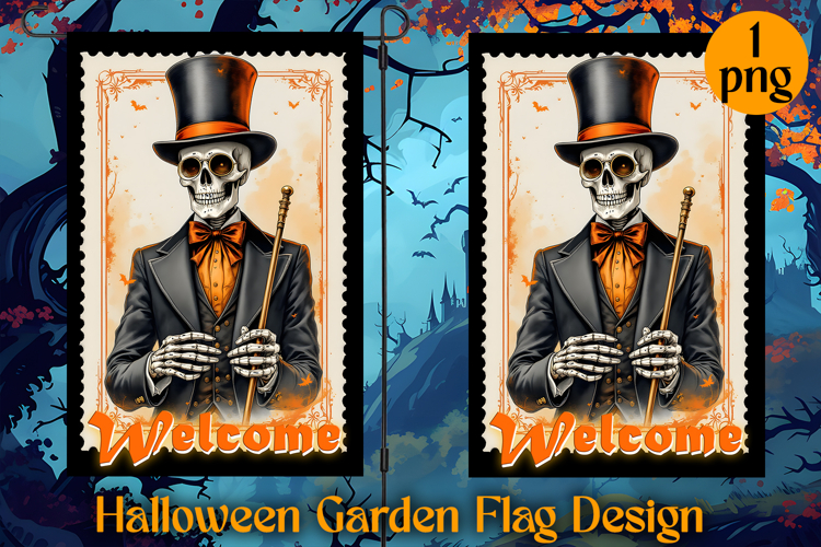 Garden Flag Sublimation designs | Halloween Sublimation