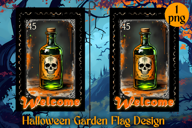 Garden Flag Sublimation designs | Halloween Sublimation