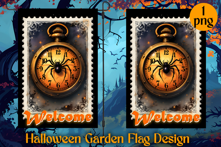 Garden Flag Sublimation designs | Halloween Sublimation