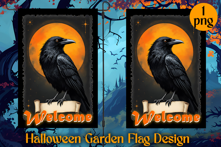 Garden Flag Sublimation designs | Halloween Sublimation