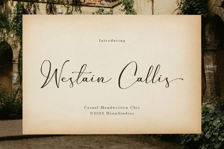 Westain Callis | Casual Handwritten Chic