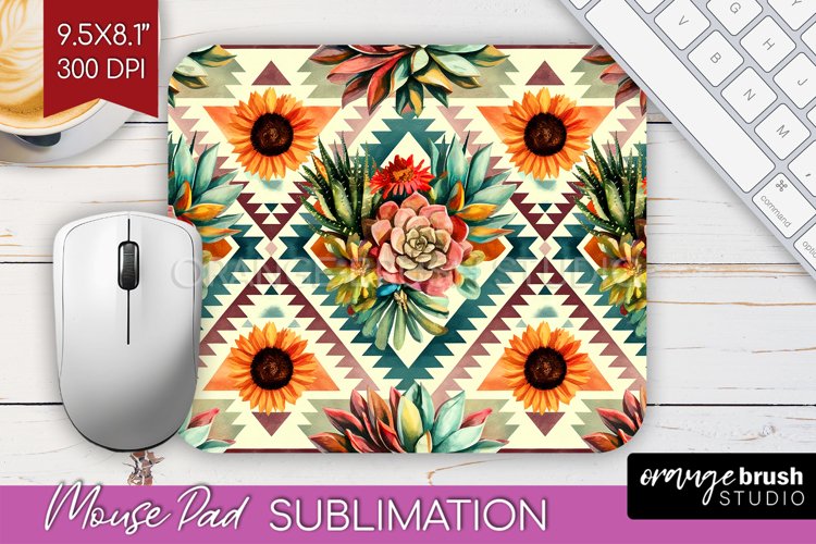 Boho Western Mouse Pad Sublimation - Country Mousepad PNG