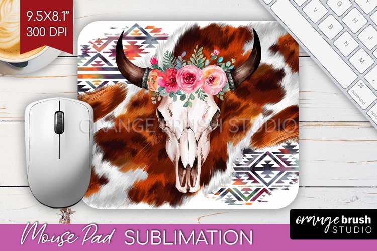 Boho Western Mouse Pad Sublimation - Country Mousepad PNG