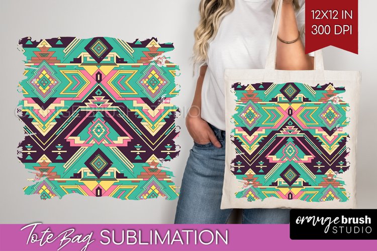 Boho Western Tote Bag - Country Tote Bag PNG Sublimation