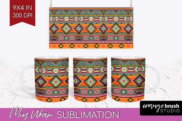 Boho Western Mug Wrap - Country Mug PNG Sublimation