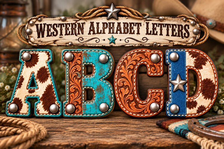 Western Alphabet Letters and numbers, Doodle Alphabet pngs