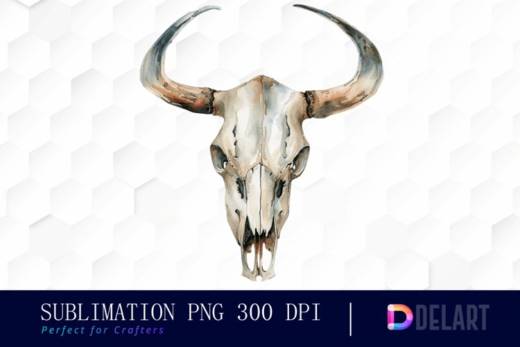 Western Cow Skull Graphics Clipart