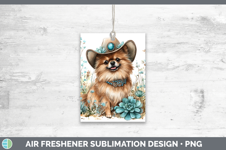 GorgeousWestern Cowboy Dogs Air Freshener design.