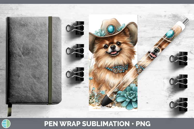 GorgeousWestern Cowboy Dogs Pen Wrap design.