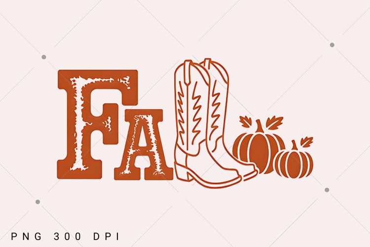 Western Fall PNG, Autumn Png, Grunge Fall Png,Cowgirl Boots