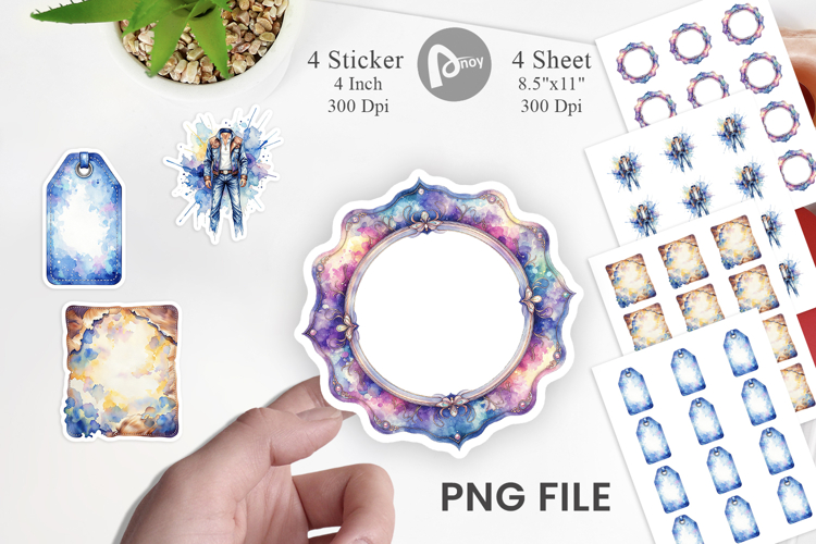 Western Frame Sticker