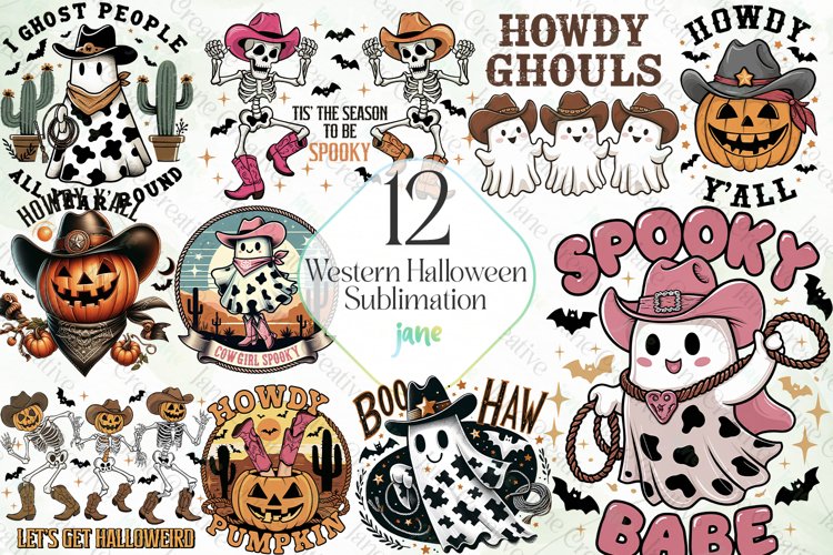Western Halloween Sublimation Bundle