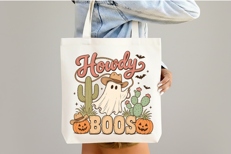 Western Halloween Howdy Boos Sublimation