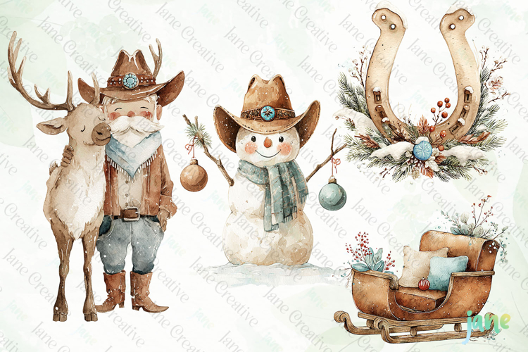 Western Holiday Clipart