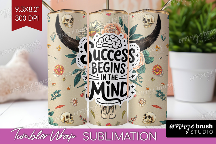 Inspirational Quote Tumbler Wrap - Western Tumbler PNG