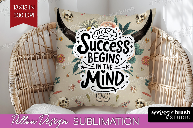 Inspirational Quote Pillow Sublimation - Western Pillow PNG