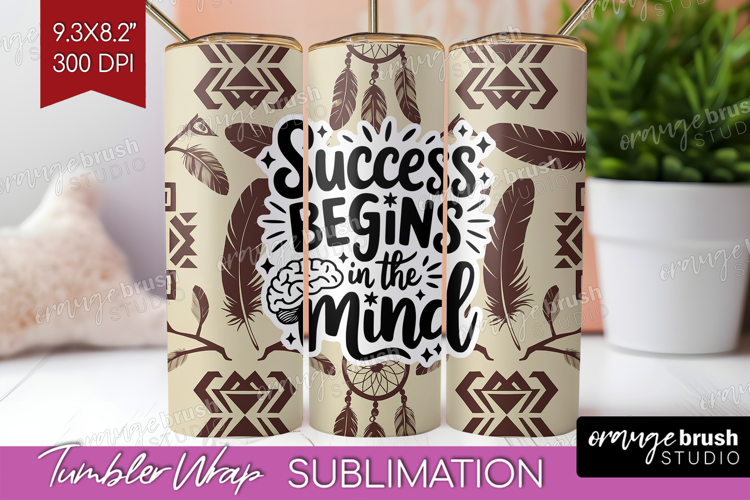 Inspirational Quote Tumbler Wrap - Western Tumbler PNG