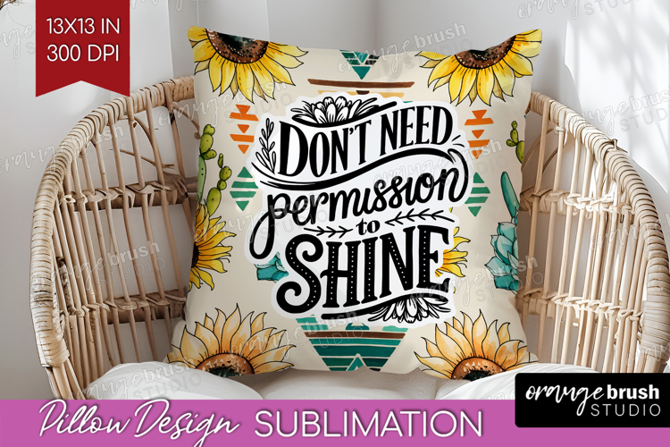 Inspirational Quote Pillow Sublimation - Western Pillow PNG