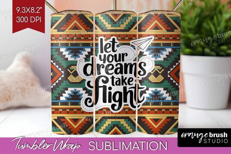 Inspirational Quote Tumbler Wrap - Western Tumbler PNG