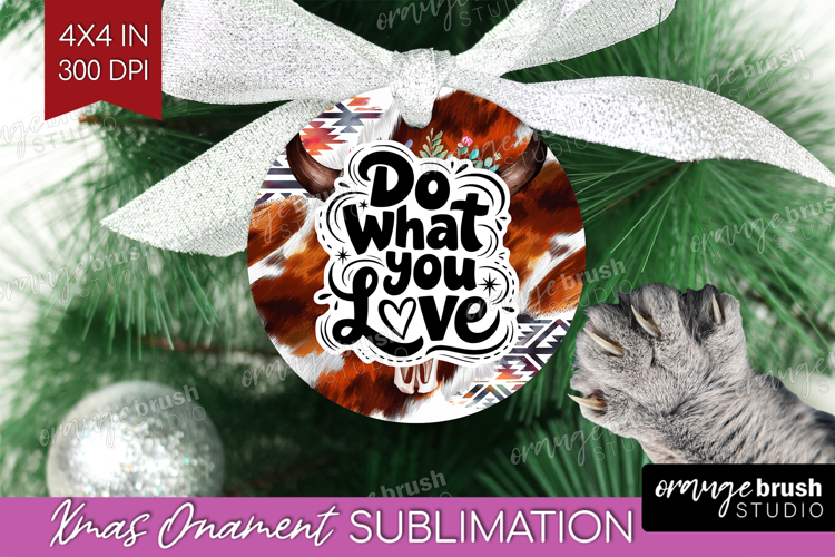 Inspirational Quote Ornament PNG - Western PNG Sublimation