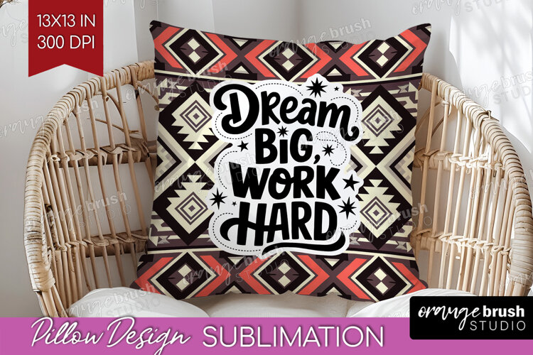 Inspirational Quote Pillow Sublimation - Western Pillow PNG example image 1