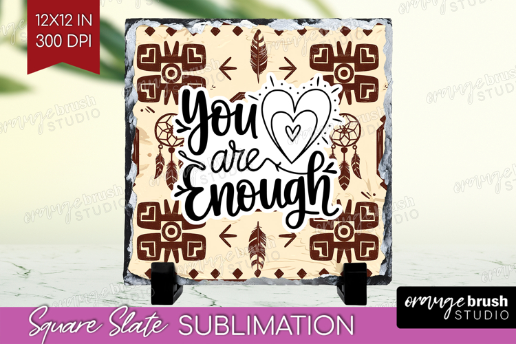 Inspirational Quote Slate PNG - Western Square Slate example image 1