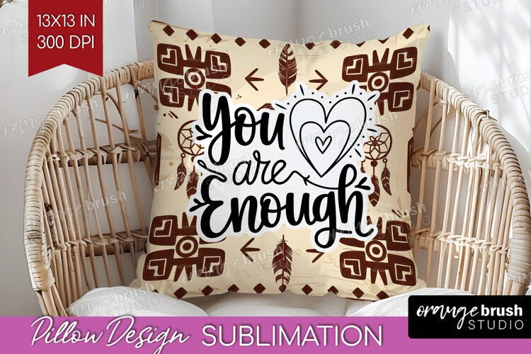 Inspirational Quote Pillow Sublimation - Western Pillow PNG example image 1