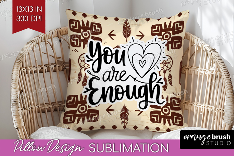 Inspirational Quote Pillow Sublimation - Western Pillow PNG