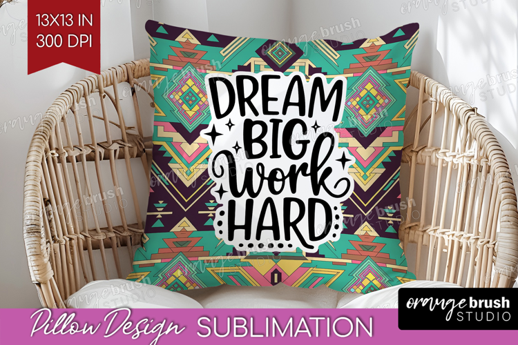 Inspirational Quote Pillow Sublimation - Western Pillow PNG