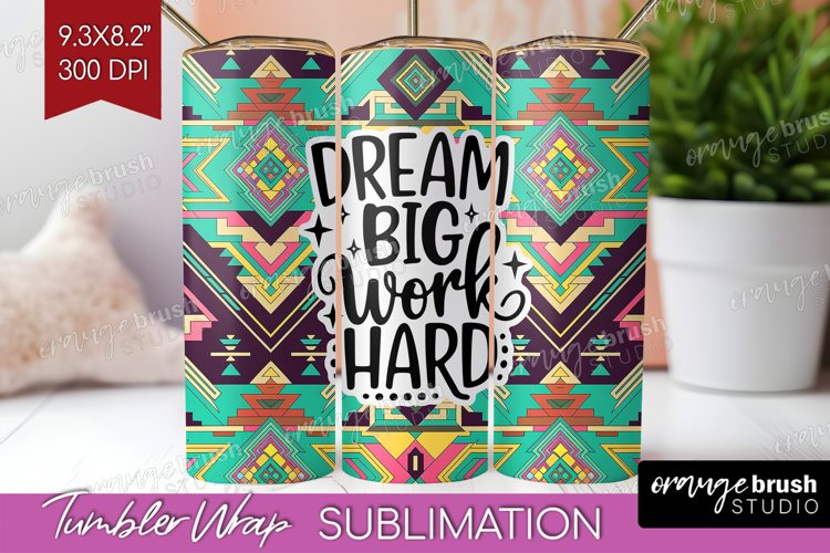 Inspirational Quote Tumbler Wrap - Western Tumbler PNG