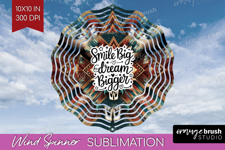 Inspirational Quote Wind Spinner Sublimation PNG - Western