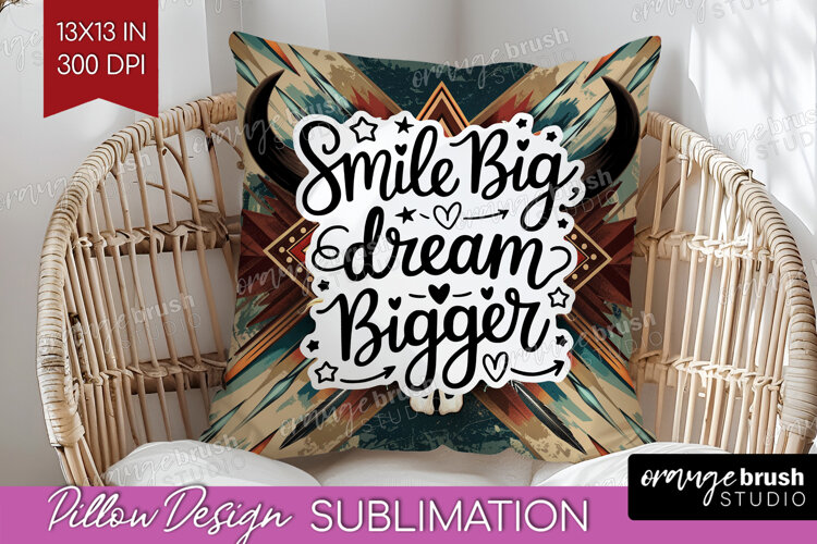 Inspirational Quote Pillow Sublimation - Western Pillow PNG example image 1