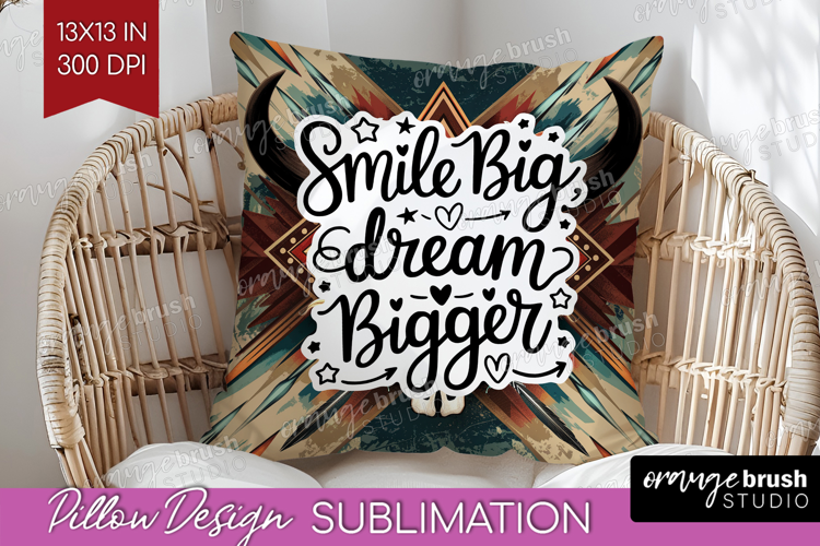 Inspirational Quote Pillow Sublimation - Western Pillow PNG