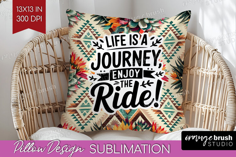 Inspirational Quote Pillow Sublimation - Western Pillow PNG example image 1
