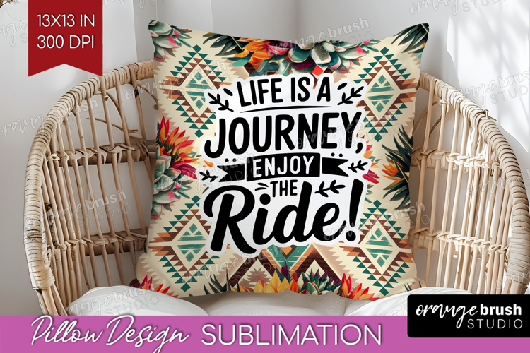 Inspirational Quote Pillow Sublimation - Western Pillow PNG